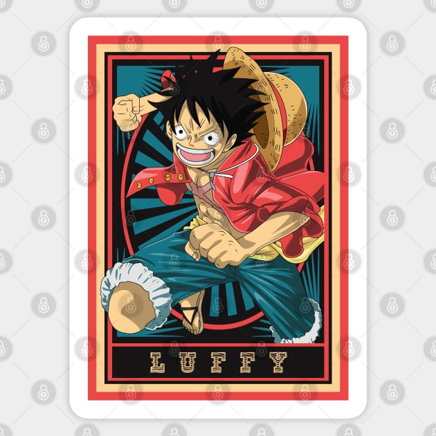 One Piece - Luffy Sticker by mounier